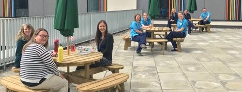 Outdoor Wellbeing Space for Staff at East Lothian Community Hospital