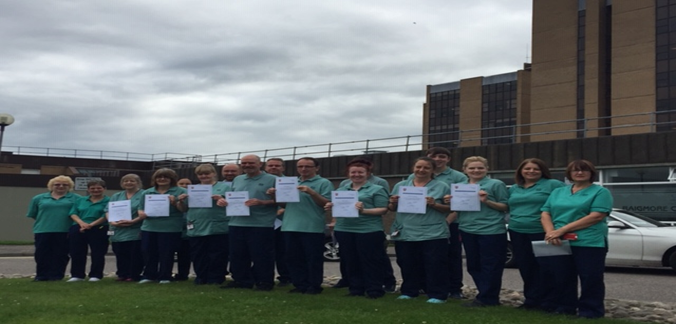 Domestic Services Team, Raigmore, Cleaning and Disinfection Certificates