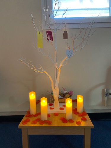 Remembrance tree in the hospital sanctuary 