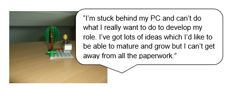 Illustration of articulating problems to find solutions